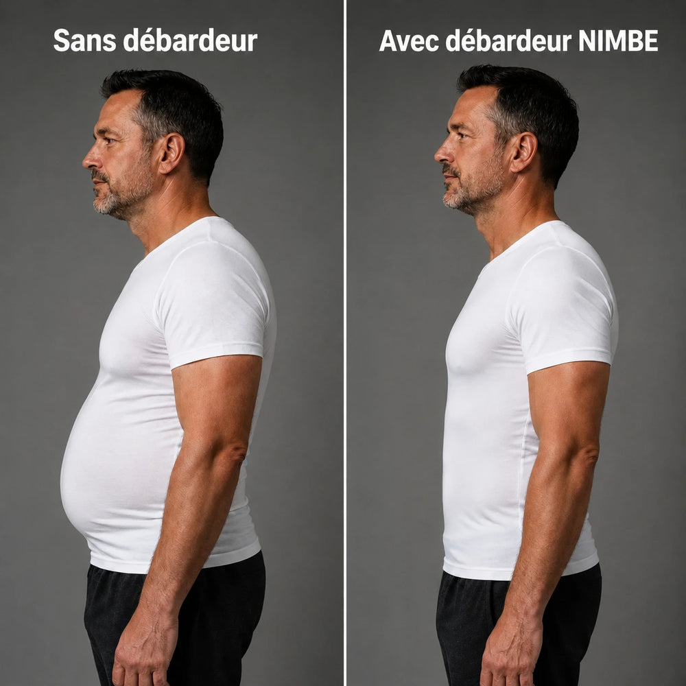 Nimbe™ — Plus besoin de rentrer le ventre. Il reste plat tout seul.
