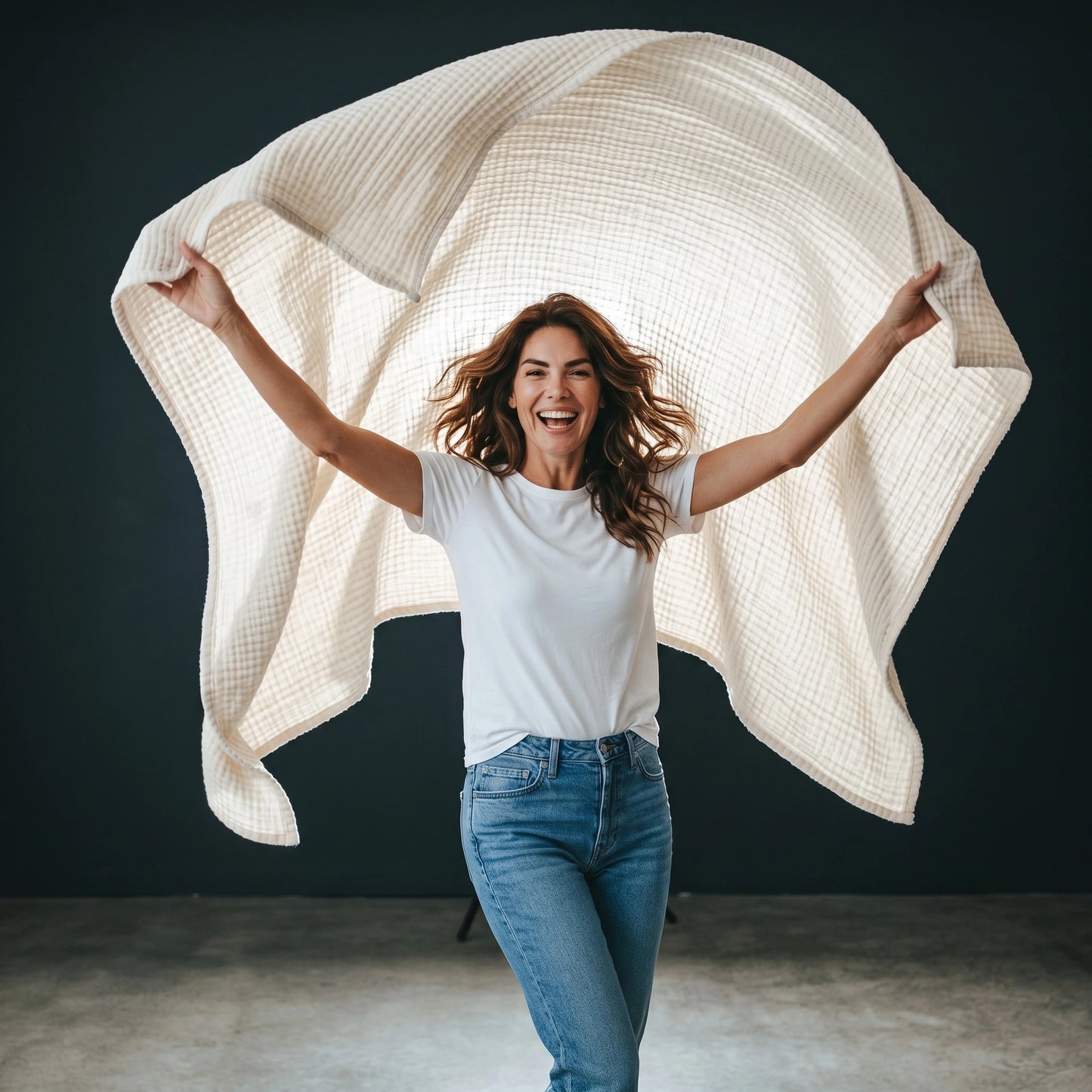 La Couverture 100 % Mousseline de Coton