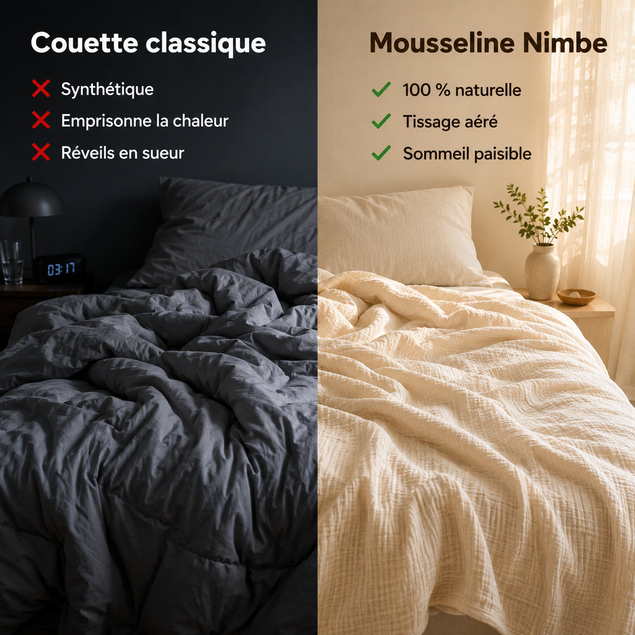 La Couverture 100 % Mousseline de Coton
